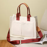 Weiyinxing Spring Canvas Bag Leisure Retro Handbag Oblique Satchel Large-Capacity Multi-Pocket Lady's Todd Bag