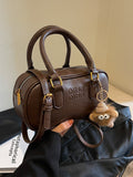 Weiyinxing Retro Handbag Bag Female 2024 New Autumn And Winter Fashion Bowling Bag Versatile One-Shoulder Cross-Body Bag