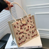 Weiyinxing Handbag Bag 2024 New Student Everything Ins Fashion Small Bag Girl Carrying A Linen Bag