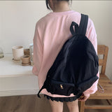 Weiyinxing Version Of The New Backpack Multi-Pocket Solid Color Commuter Bag Leisure High-Capacity Travel Backpack Nylon Bag