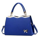Weiyinxing New Fashion Bow Bride Bag Simple Lady Temperament Handbag Large Capacity One-Shoulder Cross-Body Bag Tide
