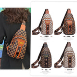 Weiyinxing Style Bust Bag Korean Version Fashion Printed Chest Backpack Travel Backpack Lady Satchel