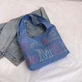 Weiyinxing Niche Handbag 2024 New Gentlewoman Large Capacity Letter Tote Bag Versatile Shoulder Bag