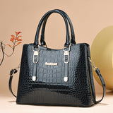 Weiyinxing Minister Female Bag] Autumn And Winter Female Bag 2024 Temperament Handbag Large Capacity Crocodile Grain Women's Bag One-Shoulder Cross-Body Bag