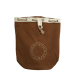 Weiyinxing Version One-Shoulder Slung Backpack Rope Simple Letter Printed Canvas Bag Large-Capacity Shopping Bag Student Bucket Bag