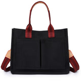 Weiyinxing Spring Canvas Bag Leisure Retro Handbag Oblique Satchel Large-Capacity Multi-Pocket Lady's Todd Bag