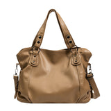 Weiyinxing Bag Fall 2024 Korean Large-Capacity Handbag Soft Leather Simple Leisure One-Shoulder Oblique Straddle Bag