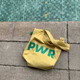 Weiyinxing Bag Women's One-Shoulder Rope Drawing Design Large Bag Letter Printed Nylon Retro Leisure Bucket Bag