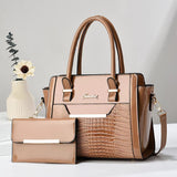 Weiyinxing [Women's Bag] Casual One-Shoulder Women's Bag 2024 New Large Capacity Child Mother Bag Bright Leather Fashion Handbag