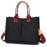 Weiyinxing Spring Canvas Bag Leisure Retro Handbag Oblique Satchel Large-Capacity Multi-Pocket Lady's Todd Bag
