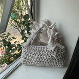 Weiyinxing Bian Chunxia Handbag Hand-Woven Women's Bag Leisure Small Fresh Hollowed-Out Bag Minority Design Holiday Bag