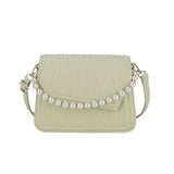 Weiyinxing Minority Bag Women's Bag 2024 New Chaoqiu High-Grade Wrinkle One-Shoulder Bag Pearl Handbag Oblique Bag