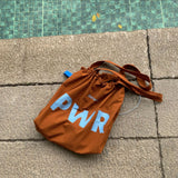 Weiyinxing Bag Women's One-Shoulder Rope Drawing Design Large Bag Letter Printed Nylon Retro Leisure Bucket Bag