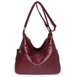 Weiyinxing Soft Leather Women's Bag 2024 New Handbag Ladies' Purse Large Capacity Middle-Aged Mother Shoulder Bag