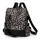 Weiyinxing Women's Autumn And Winter New Large-Capacity Lady's Anti-Theft Backpack Leopard Print Korean Version Fashion Leisure Backpack