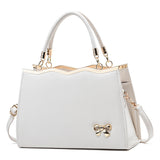 Weiyinxing New Fashion Bow Bride Bag Simple Lady Temperament Handbag Large Capacity One-Shoulder Cross-Body Bag Tide