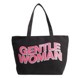 Weiyinxing Gentlewoman Large Letter Print Canvas Bag 2024 New Textured Casual Hand Single Shoulder Bag