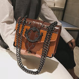 Weiyinxing Bag Women's Bag 2024 New Vintage Handbag Fashion Chain Shoulder Bag Cross-Body Bag