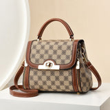 Weiyinxing Women's Bag 2024 New Tide Spring And Summer Personality Contrast Color Korean Version Ins Web Celebrity One Shoulder Cross-Arm Hand Carrying Small Square Bag