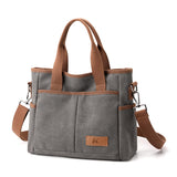 Weiyinxing New Single Shoulder Bag Women's Bag Fashion Versatile Simple Fashion Korean Version Large Capacity Hand-Slung Canvas Bag