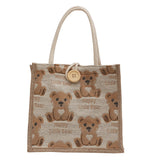 Weiyinxing Bear Lunch Box Bento Bag 2024 Summer New Fashion Out Bag Ins One Shoulder Bag