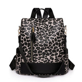 Weiyinxing Women's Autumn And Winter New Large-Capacity Lady's Anti-Theft Backpack Leopard Print Korean Version Fashion Leisure Backpack