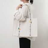 Weiyinxing Canvas Bag Portable Everyday Easy To Use Female Ins Literature And Art Small Fresh Handbag Student Korean Version Simple