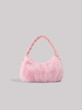 Weiyinxing Autumn And Winter New Online Celebrities Can Build Casual Cute Plush Handbags For Nothing.