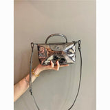 Weiyinxing Women's Bag New 2024 Cracked Dumplings High-Grade One-Shoulder Minority Silver Handbag