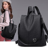 Weiyinxing On The New Anti-Theft Backpack Women's Bag 2024 New Large-Capacity Lady's Backpack Pu Soft Leather Travel Backpack