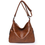 Weiyinxing Soft Leather Women's Bag 2024 New Handbag Ladies' Purse Large Capacity Middle-Aged Mother Shoulder Bag