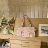 Weiyinxing Women's Bags In Spring And Summer, One-Shoulder Bow Decorated Nylon Bags, Large-Capacity Leisure Tote Bags, Handbags