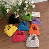 Weiyinxing Bian Chunxia Handbag Hand-Woven Women's Bag Leisure Small Fresh Hollowed-Out Bag Minority Design Holiday Bag