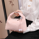 Weiyinxing New Style In Spring And Summer, A New Chinese Minority Girl Dumpling Bag With An Oblique Span Of Pure Color Simple Wind Satchel