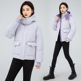 2024 New Korean Version Loose And Thick Warm Cotton-Padded Coat Cotton-Padded Coat