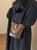 Weiyinxing And Winter Millard Handbag Bag Female 2024 New Retro Collision Color Bucket Bag Niche Versatile Shoulder Cross-Body Bag