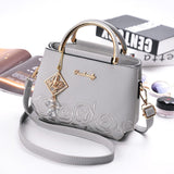 Weiyinxing [Recommended] Women's Bag 2024 New Fashion Embroidered Hand Carrying Slung Small Bag Tide Middle-Aged Mother Shoulder Bag
