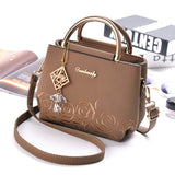 Weiyinxing [Recommended] Women's Bag 2024 New Fashion Embroidered Hand Carrying Slung Small Bag Tide Middle-Aged Mother Shoulder Bag