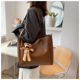 Weiyinxing Capacity Women's Commuting Bag 2024 New Large Capacity Fashion Women's Shoulder Bag Versatile Niche Design Tote Bag