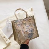 Weiyinxing Box Bento Bag Female 2024 New Fashion Out One Shoulder Carry Bag Versatile Ins Student Carry Bag