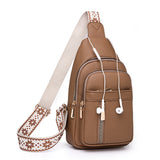 Weiyinxing Style Bag Popular Style Lady's Chest Bag Vintage Pu Satchel Leisure Fashion Women's Shoulder Bag