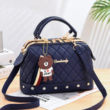Weiyinxing Female 2024 Autumn And Winter Handbag Korean Version Of Fashion Atmosphere Steel Clip Ling Ge Pillow Bag One-Shoulder Cross-Body Bag