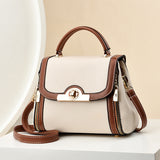 Weiyinxing Women's Bag 2024 New Tide Spring And Summer Personality Contrast Color Korean Version Ins Web Celebrity One Shoulder Cross-Arm Hand Carrying Small Square Bag