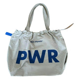 Weiyinxing Bag Women's One-Shoulder Rope Drawing Design Large Bag Letter Printed Nylon Retro Leisure Bucket Bag