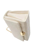 Weiyinxing MYLRF Women's Bag, New Chain, Small Square Bag, Quilted Thread, Mini One-Shoulder Oblique Shoulder Bag, Original One-Off.