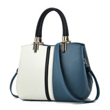 Weiyinxing [Women's Bag] Autumn 2024 New Fashion Contrast Color Handbag Large Capacity Commuter One-Shoulder Cross-Body Bag Tide