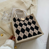 Weiyinxing Handbag Bag Female 2024 Fashion Bag Style Girl Work Lunch Box Bag
