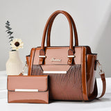 Weiyinxing [Women's Bag] Casual One-Shoulder Women's Bag 2024 New Large Capacity Child Mother Bag Bright Leather Fashion Handbag