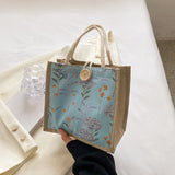 Weiyinxing Box Bento Bag Female 2024 New Fashion Out One Shoulder Carry Bag Versatile Ins Student Carry Bag