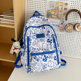 Weiyinxing New Female Graffiti Backpack Korean Cartoon Cute High-Capacity Middle School Student Schoolbag